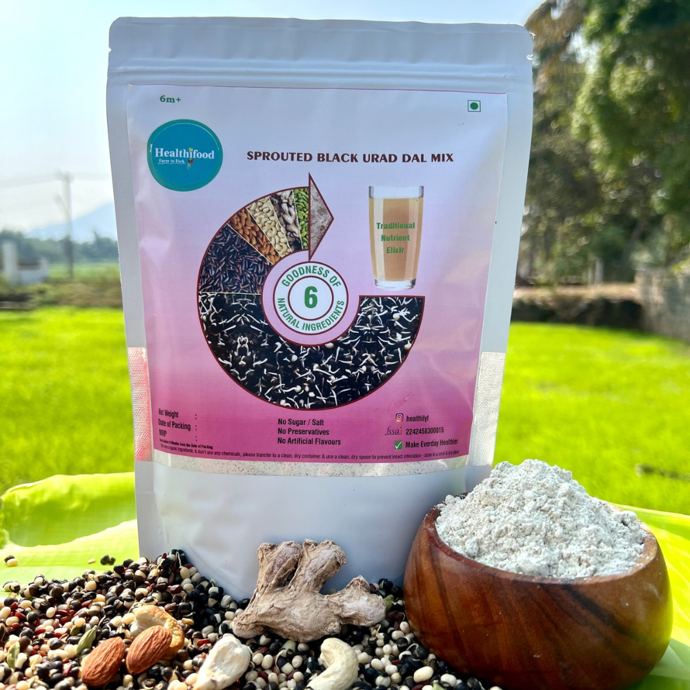 Sprouted Black Uraddal Mix (Great for Bone Health)