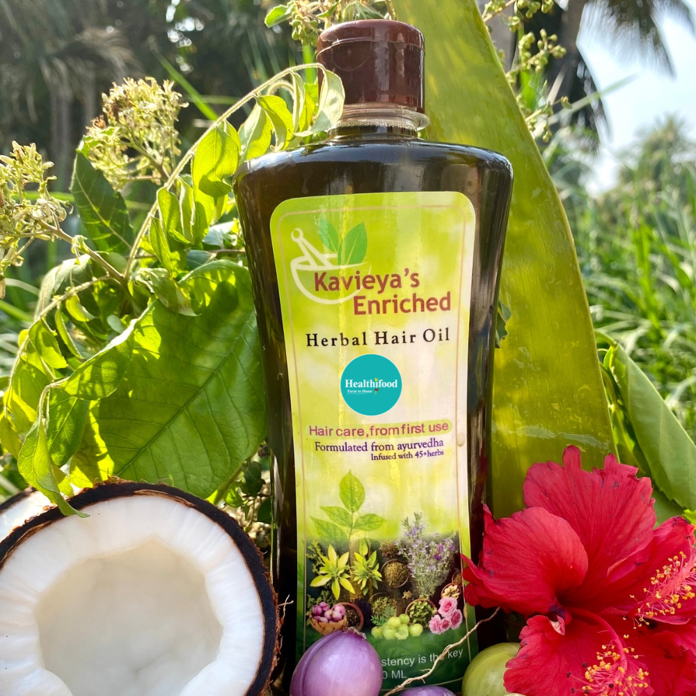 Herbal Hair Oil (Faster, Thicker hair growth)