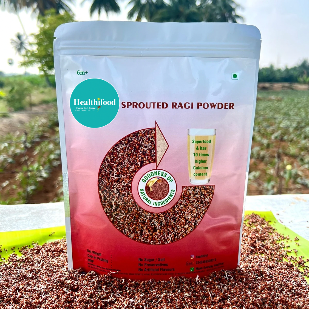 Sprouted Ragi Powder (10 times Higher Calcium Content)