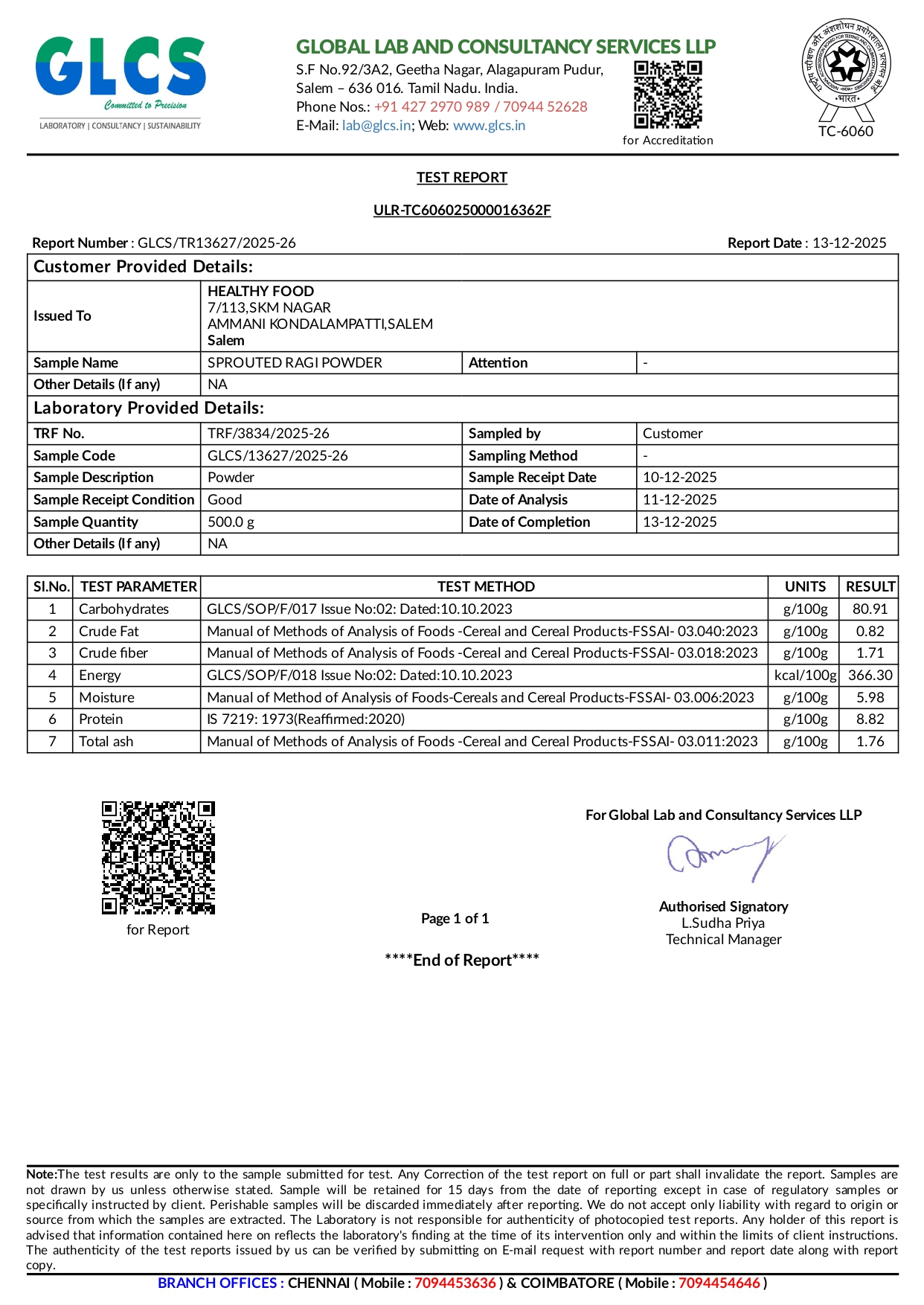 Sprouted Ragi Powder (10 times Higher Calcium Content) - Image 6